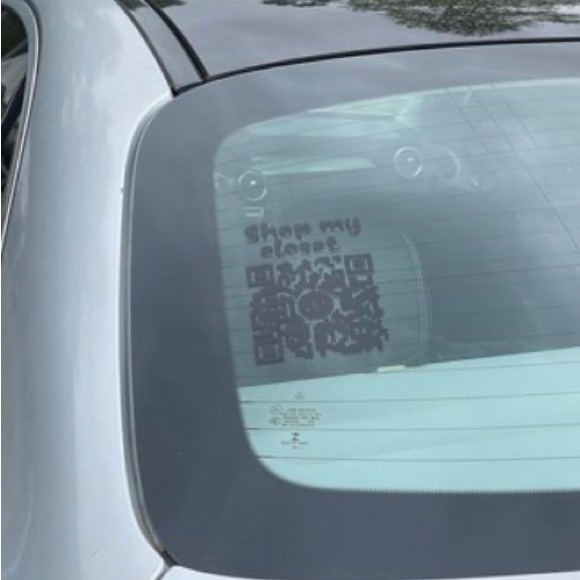 YOURS Office Custom Qr Code Vinyl Sticker Poshmark